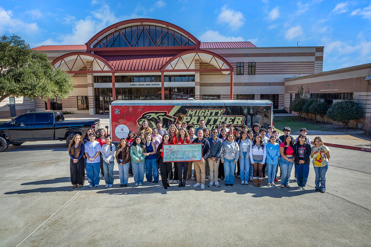 ARTAVIA® Supports Caney Creek High School Marching Band Donation