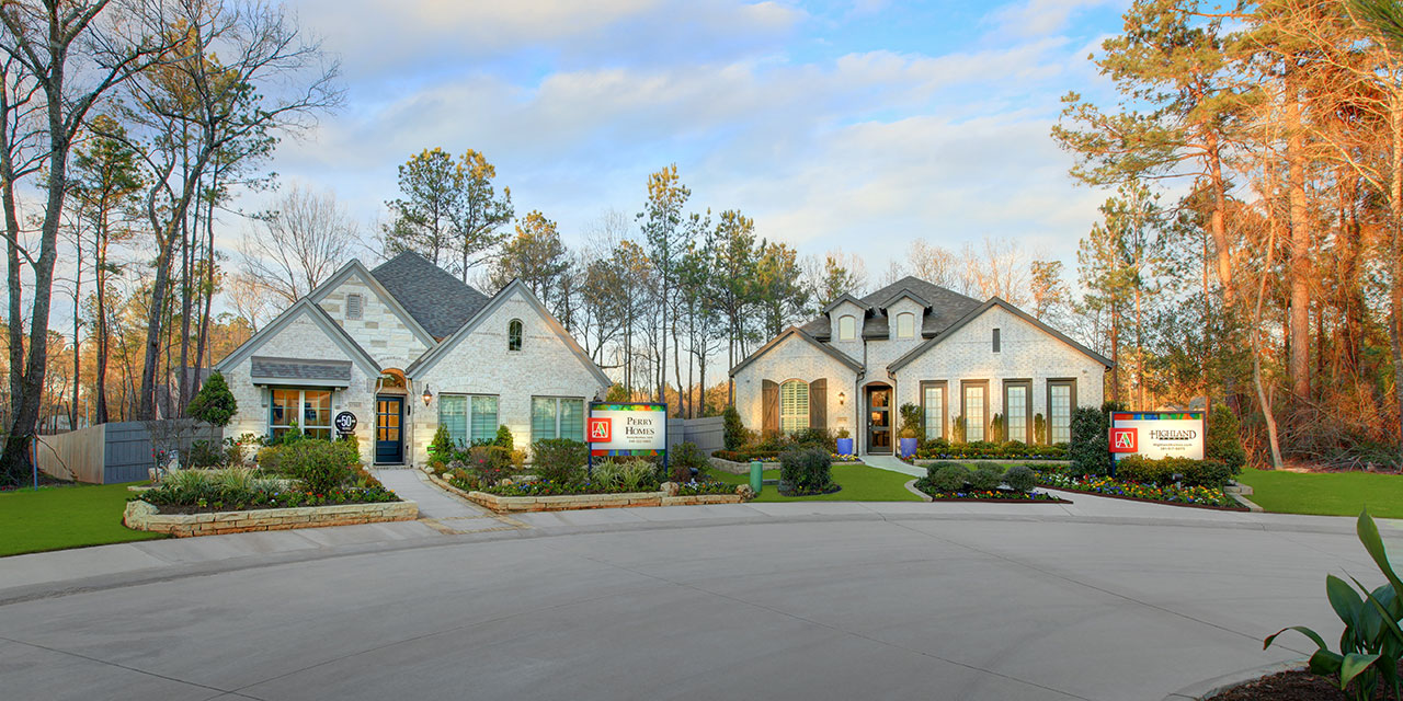Perry Homes and Highland Homes at Work on 50’ Wide Homesites