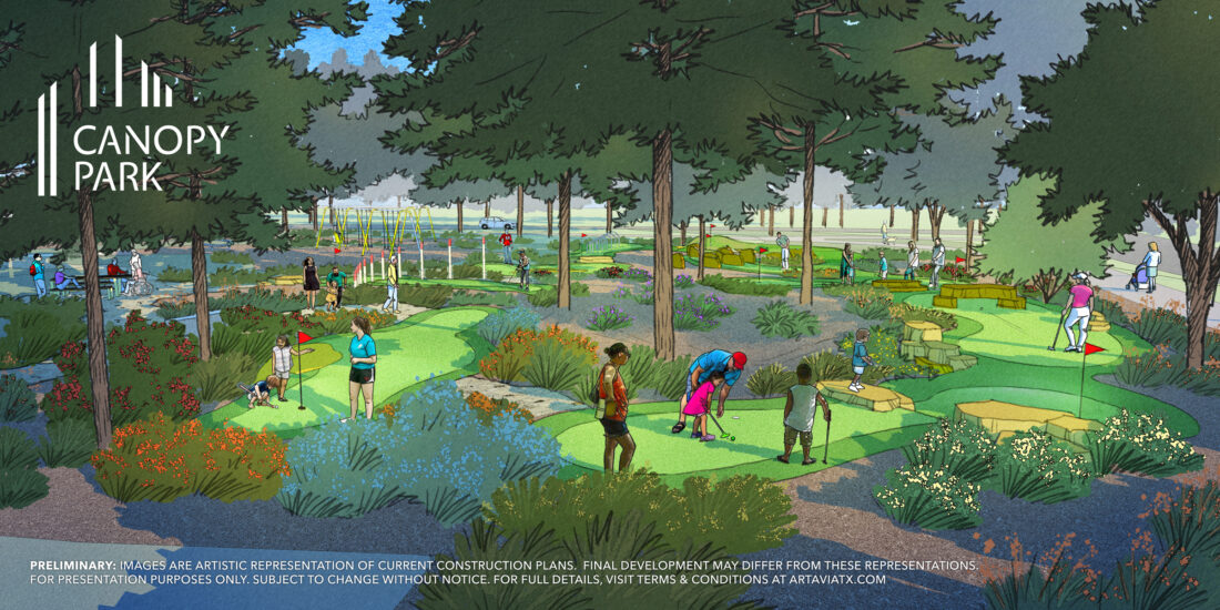 Mini Golf Coming to Canopy Park at ARTAVIA<sup>®</sup>